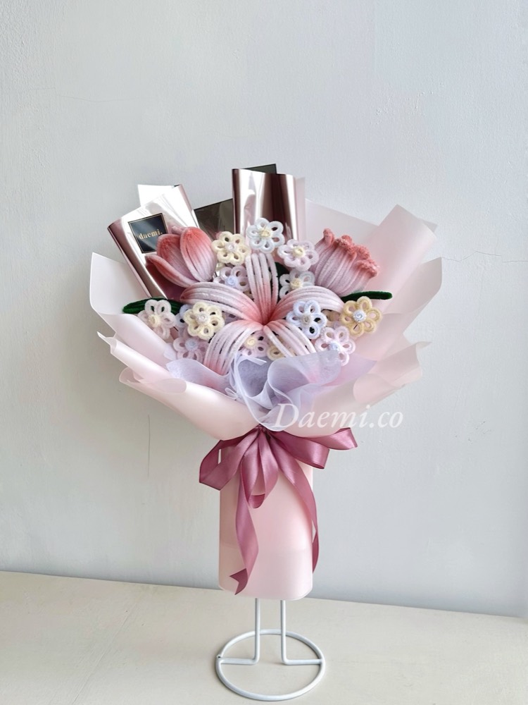 Buket Kawat Bulu Medium #08